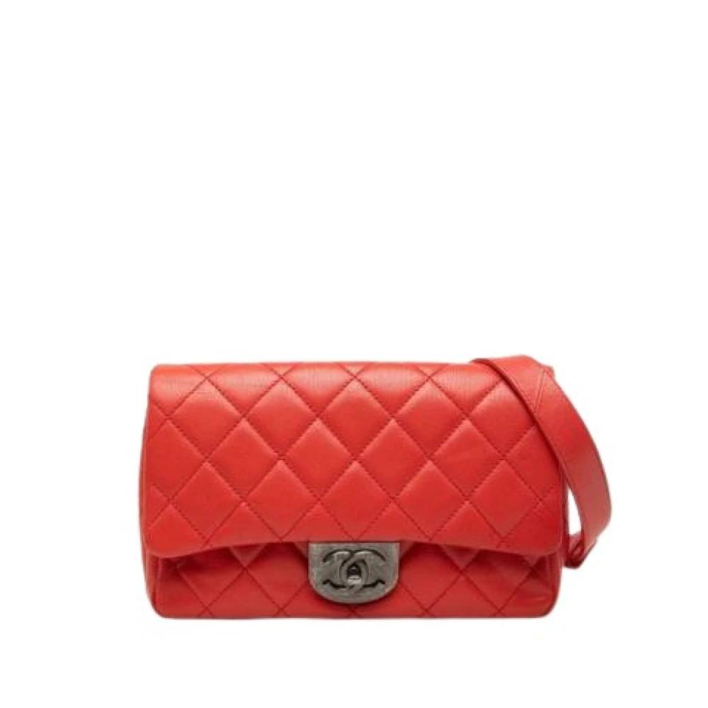 Chanel Vintage Pre-owned Laeder chanel-tasker - Vintage - Dame - Rød - ONE SIZE -