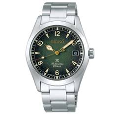 Seiko Prospex Alpinist Automatic Green Dial Silver Steel Bracelet Men's Watch SPB155J1
