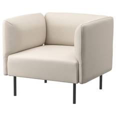 LILLEHEM fåtölj, Vissle/beige metall