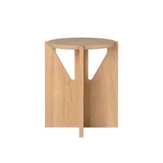 Kristina Dam Studio Simple Stool Light Lacquered Oak