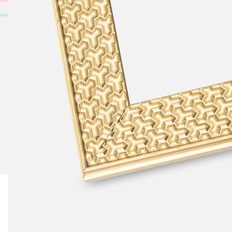 Ramme Grace Guld 40x50 cm - Passepartout Hvid 11x15 inches