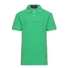 RALPH LAUREN KIDS Slim Fit Cotton Mesh Polo Shirt |Grön |138-149