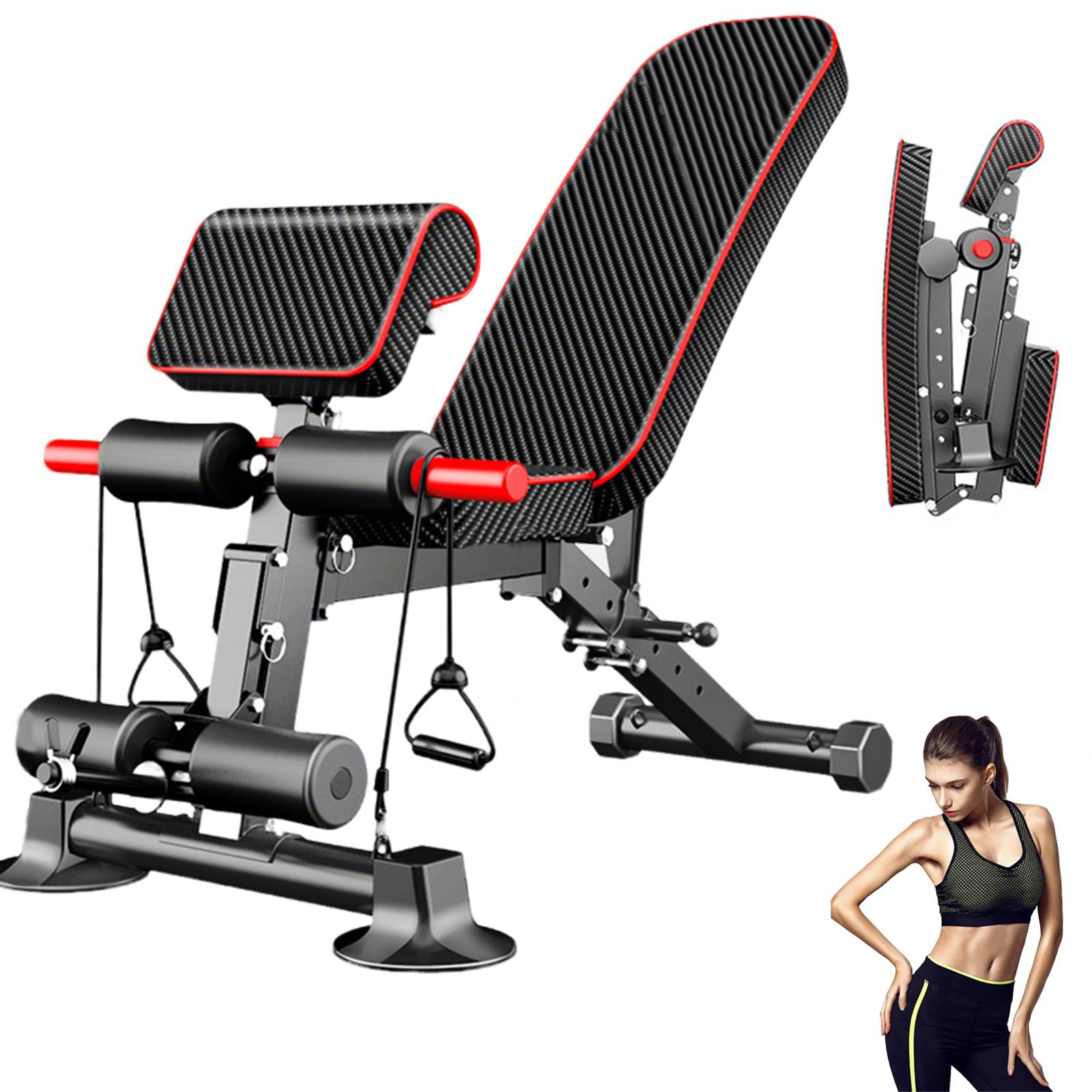 Foldable Dumbbell Bench Strong Bearing Capacity Home Versatile Fitness Equipment All-round Training Stool Exercise Chair