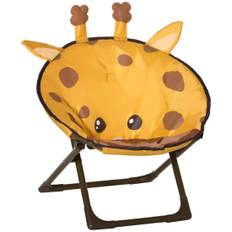 Gul Folding Moon Stol Børn Campingstol 50x49 cm
