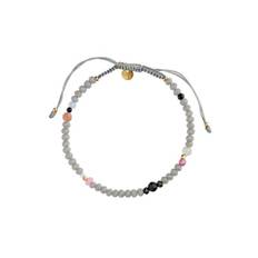 Stine A Color Crush Bracelet New York Mix and Grey Ribbon 3208-02-S - Grey