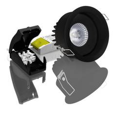 Downlight Linz Deep 6,5W Black 3000K