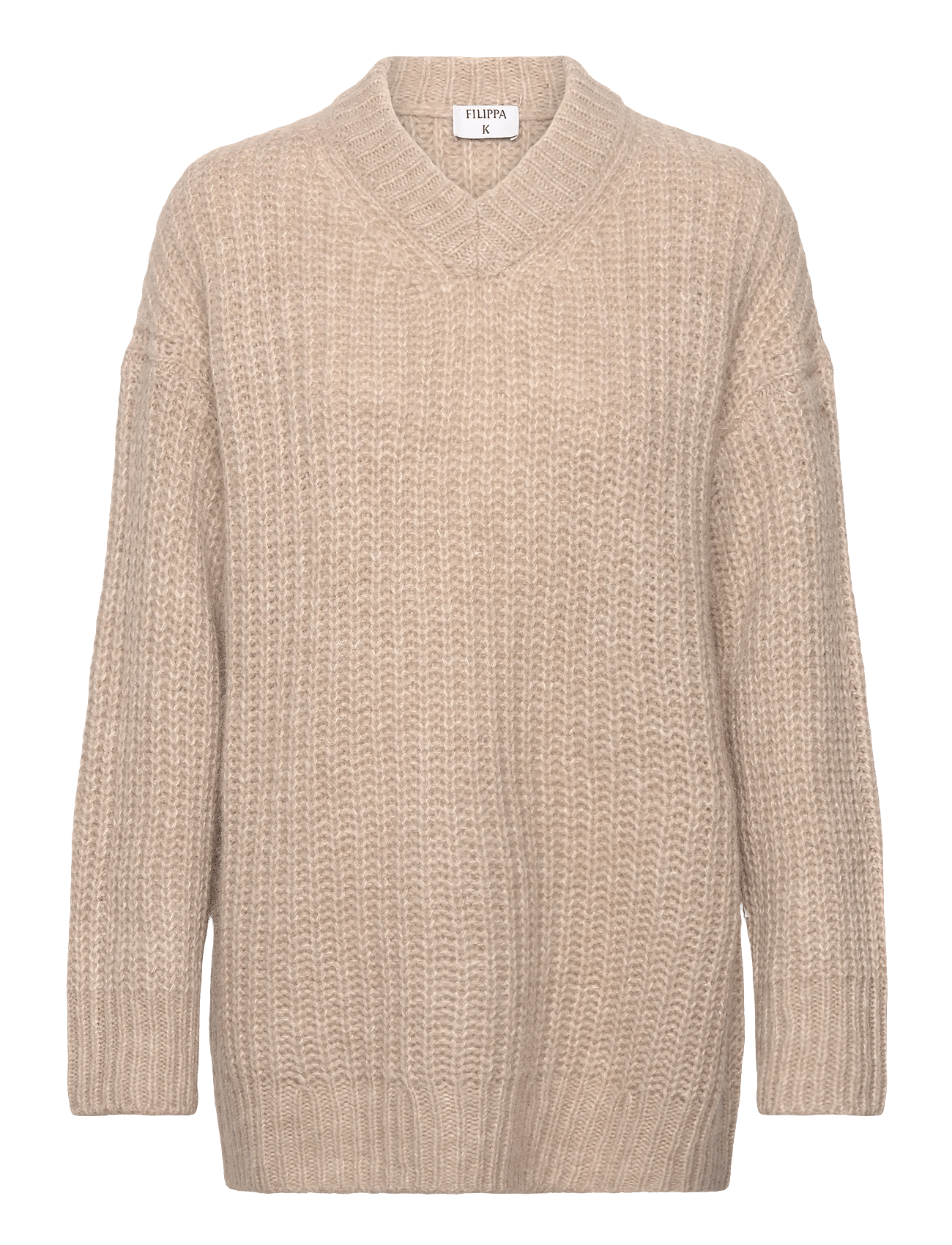 Filippa K Soft Alpaca V-Neck Sweater - Beige - M