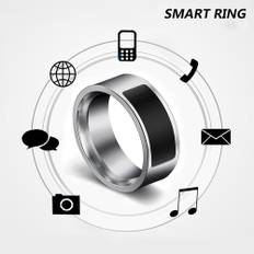Smart Rings NFC Multifunktionell Vattentät Intelligent Ring Smart Wear Finger Digital Ring Smart 11 svart