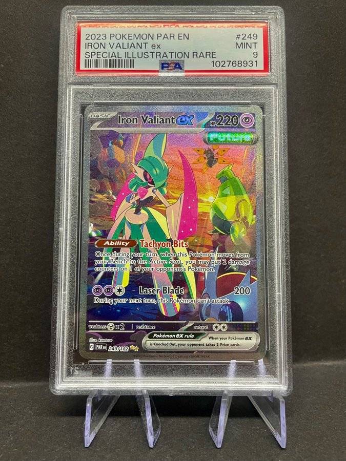 PSA Iron Valiant ex 249/182 Paradox Rift Pokemonkort