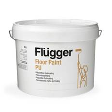 Flügger Polyurethan Gulvmaling Sort 0.75 L