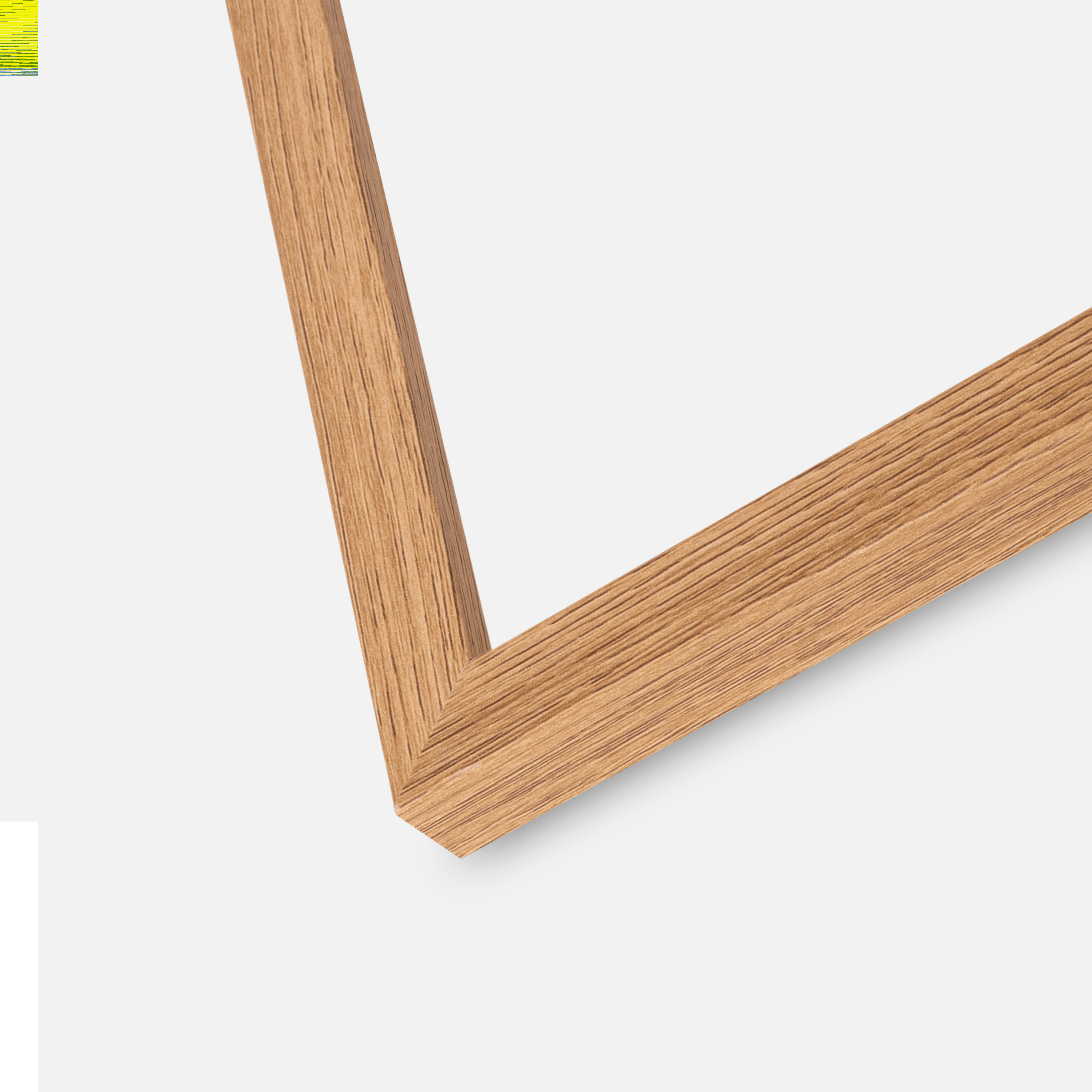 Ram Modern Teak 60x80 cm - Passepartout Vit 50x70 cm