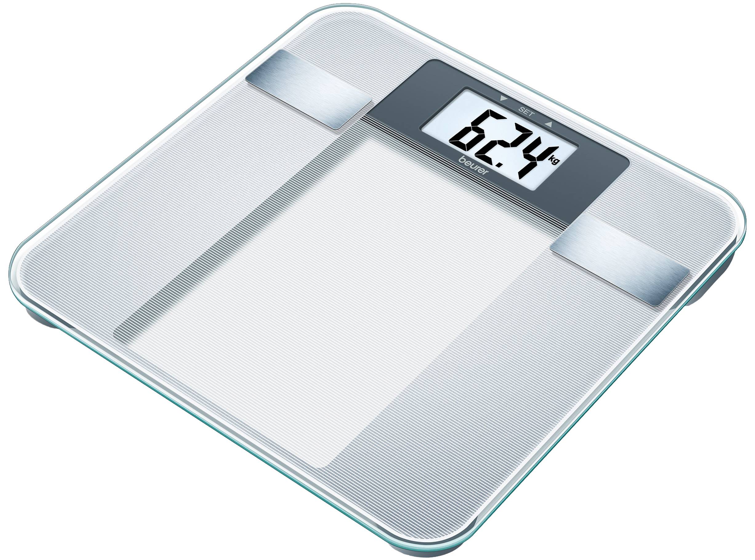 Beurer Kroppsanalysevåg BG 13 - L: 30 cm. B: H: 1.8 c Badrumsvågar Från Magasin - Sølv (L: 30 cm. B: 30 cm. H: 1.8 c)