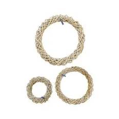A2Living Kubu Rattan Dekorationskrans (3stk)
