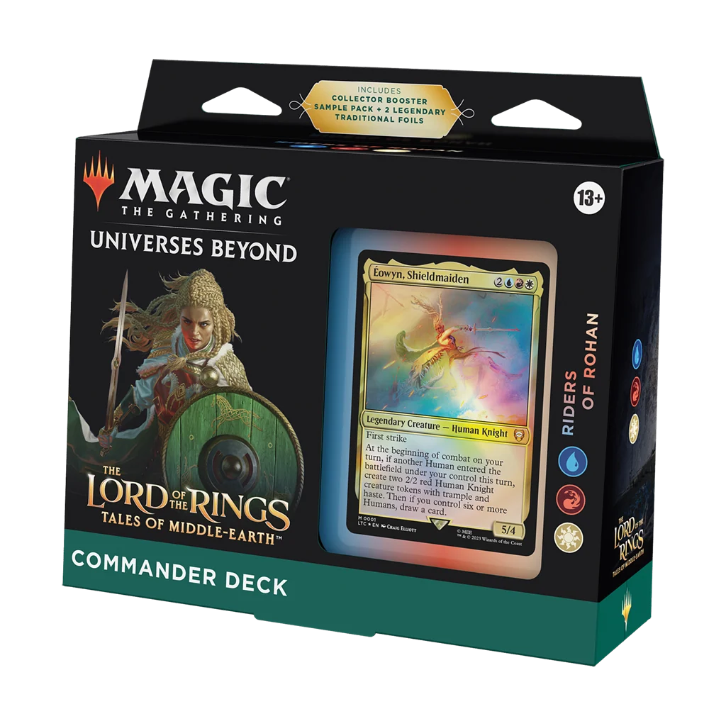 Magic The Gathering: The Lord of the Rings: Tales of Middle-Earth Commander Deck Riders of Rohan (Blå/Röd/Vit)