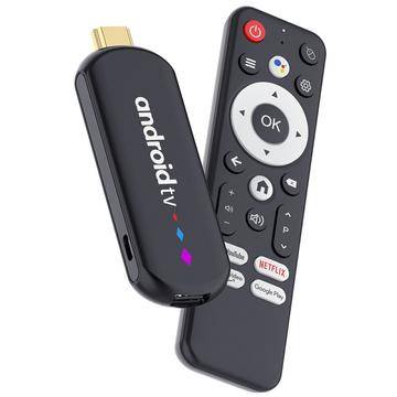 H96 MAX S905L3 4K HDR Android 14 TV Stick med WiFi 6 (Öppen Förpackning - Bulk Tillfredsställande) - Svart