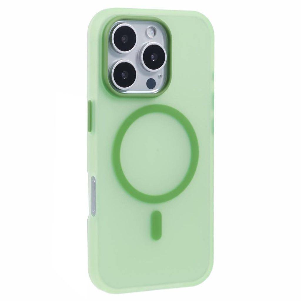 iPhone 13 Pro Max Cover MagSafe Kompatibel TPU Gennemsigtig – Grøn