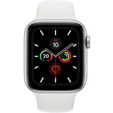 Apple Watch Series 5 (2019) | 44 mm | Aluminum | GPS | silver | Sportband vit