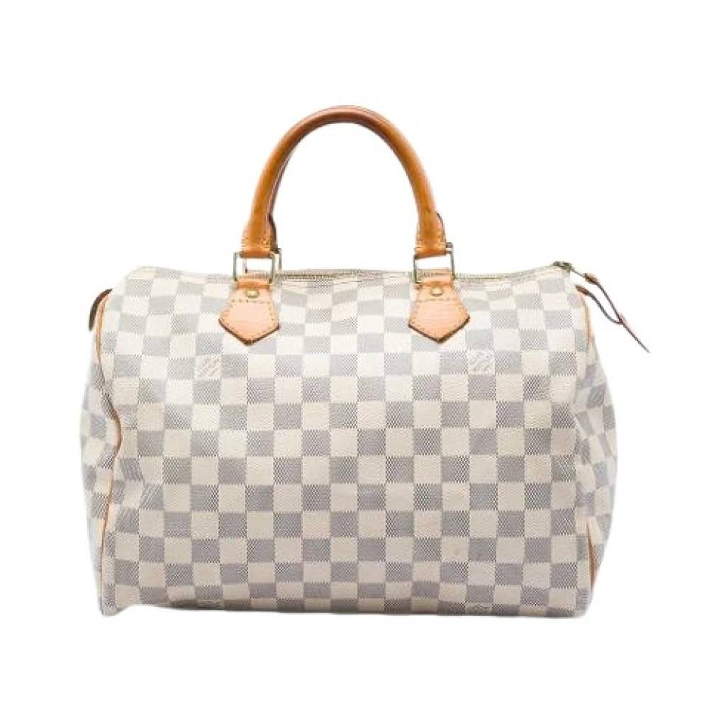 Louis Vuitton Vintage Pre-owned Speedy 30 - Vintage - Dame - Hvid - ONE SIZE - Læder