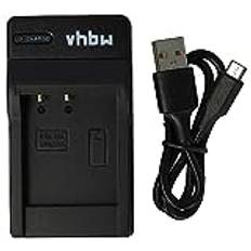 vhbw USB-laddare kompatibel med Sony NP-BG1, NP-FG1 kamera, camcorder/batteri – laddningsdocka, laddningsdisplay