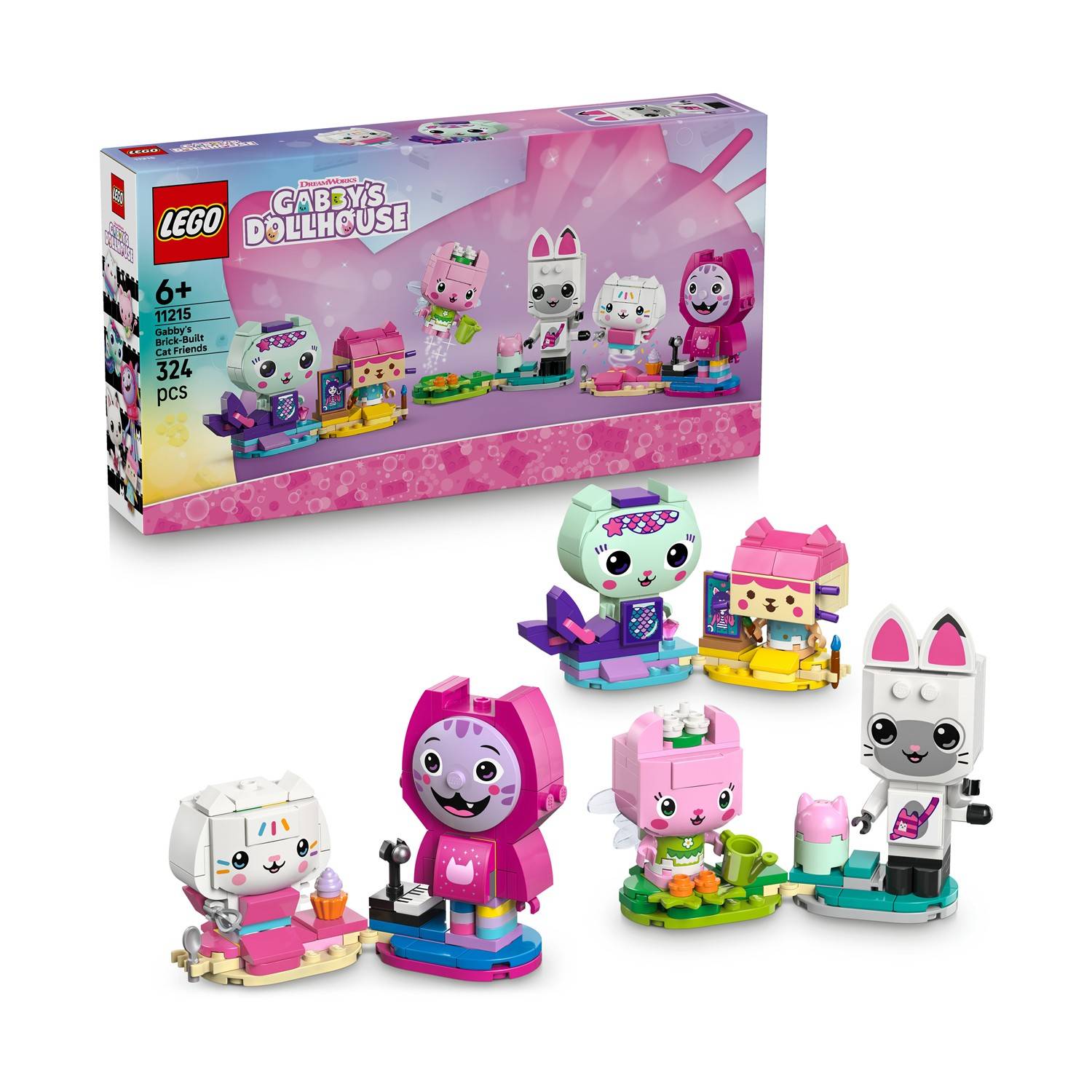 Lego Gabby's Dollhouse Gabbys klossbyggda kattvänner 11215