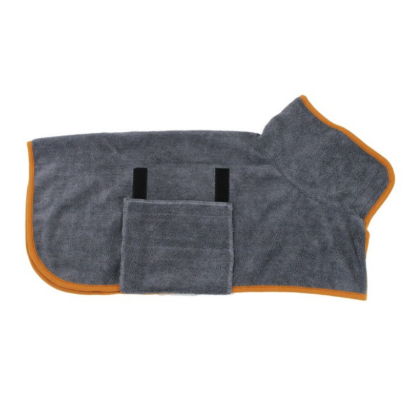 CozyPaws Kappa - Lyxig Absorberande Hundjacka - medium / Grå