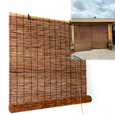 Anpassade Bambu Rullgardiner Utomhus Rullgardin - Bambu Skärmar For Fönster - For Avskildhet Och Hålla Solen Ute, Romerska Persienner Vassgardin For Balkong Uteplats Trädgård Lusthus (Size : 150 x 22