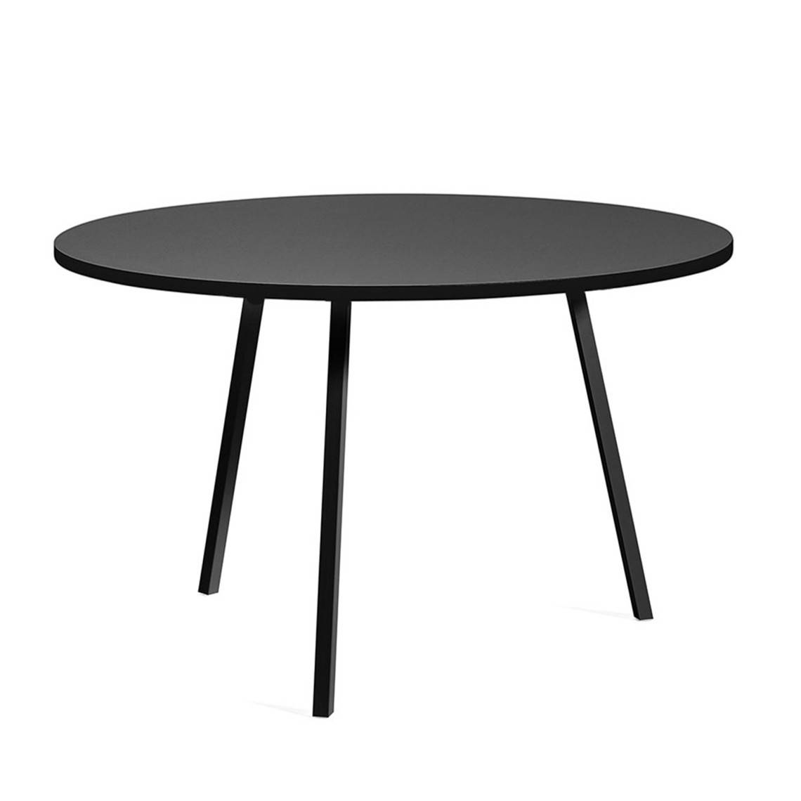 Bord Loop Stand Round Table, Färg Svart, Storlek Ø120 cm