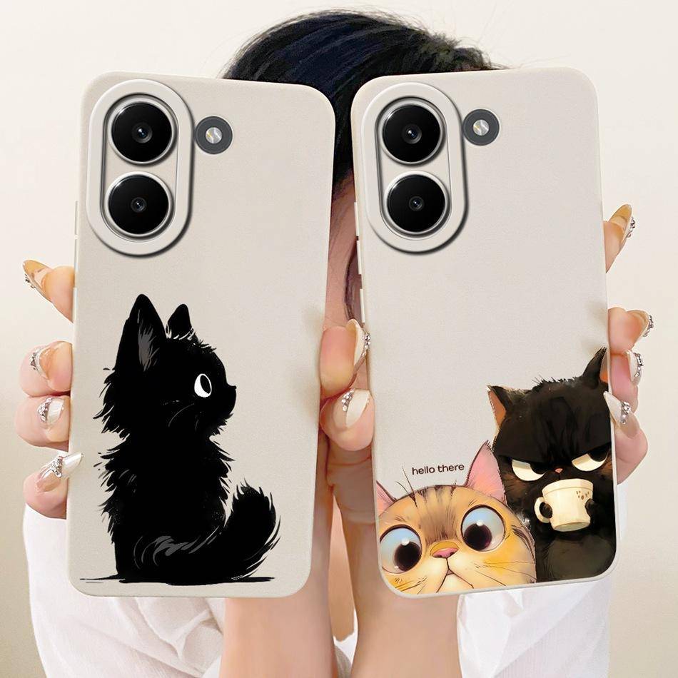 För Xiaomi Poco X8 Pro / X8 Pro Max Sött Katt Blomma Tecknad Telefonfodral För Poco X8Pro X 8 Pro Max 5G Mjukt Silikonfodral Stötdämpare