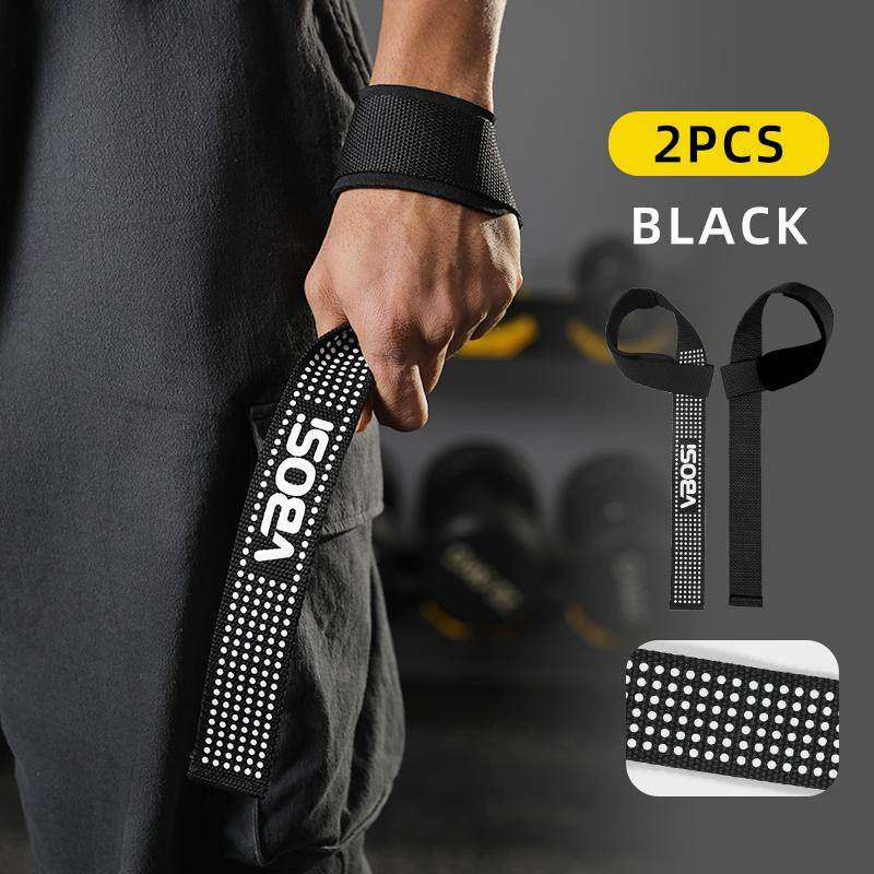 Vbosi Neoprene Weightlifting Wrist Straps for Women Men Non-Slip Padded Support Deadlifts Hand Grips Palm Wraps one size