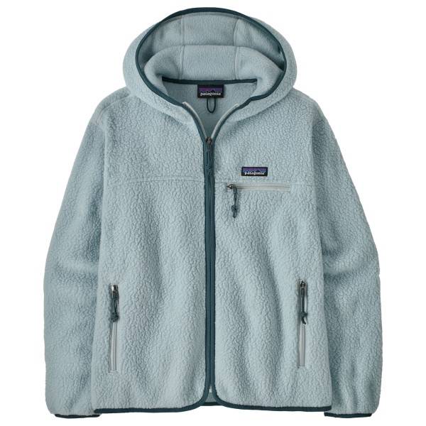 Patagonia Women's Retro Pile Hoody Fleecejakke Damer størrelse XL farve grå/turkis