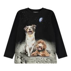 Molo Reif T-shirt Med Lange Ærmer Moon Friends  Moon Friends 92 cm  Sort  92 cm  mand