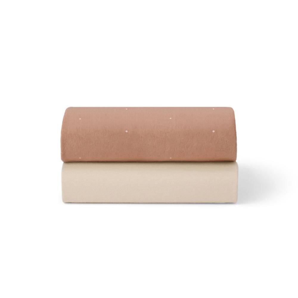 Crib 2 Pack Fitted Sheets - Blush / Dot - Default Title