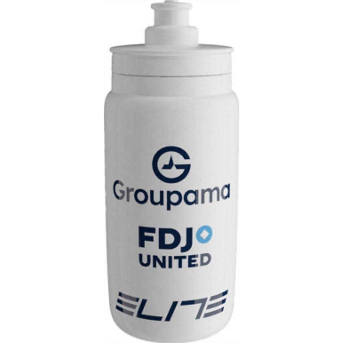 Cykelflaska Elite Fly Teams 2026 Groupama-FDJ United 550ml - Vit