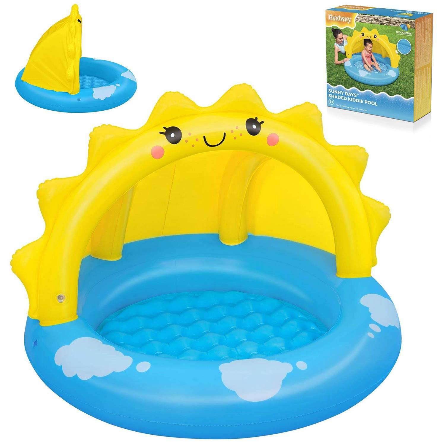 Barnpool med sprinkler och tak 101x97x71 cm Bestway 52637