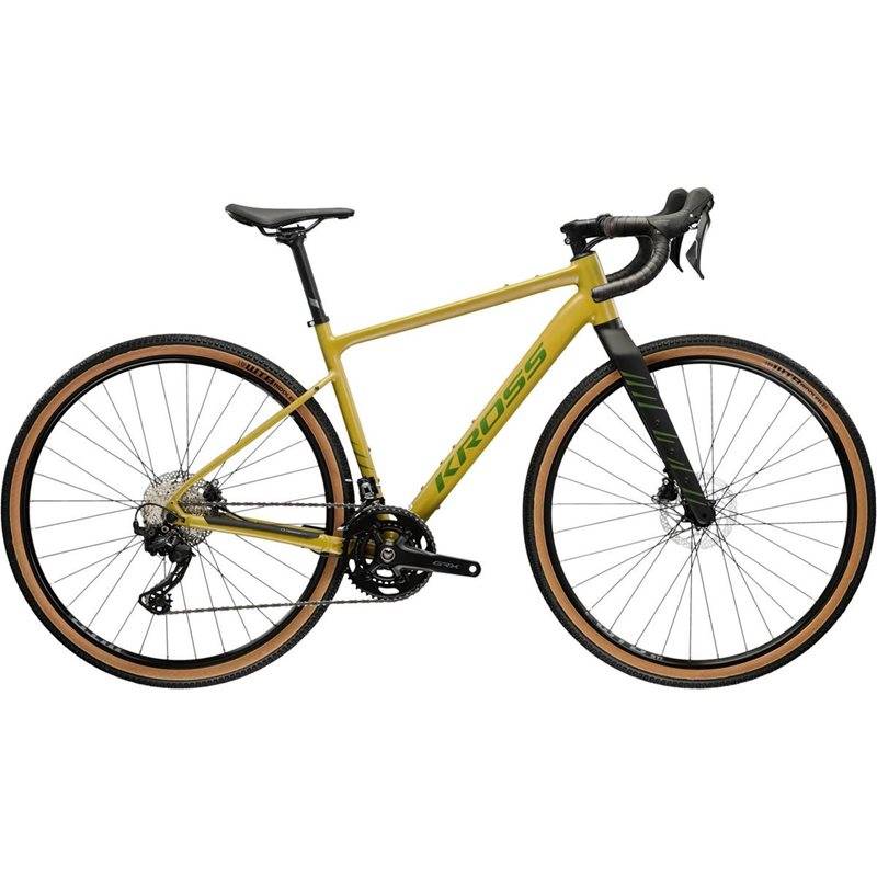 Gravel Bike Kross Esker 6.0 GRX 2x12 Brown/Green - Brun/Grön (M)