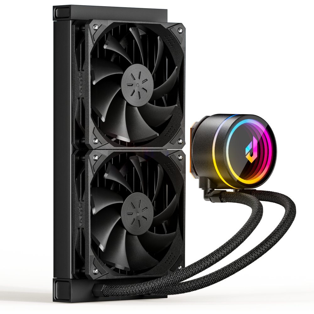 uphere 2023 New 240 Aio Liquid CPU Cooler Water Cooler Cooling Radiator with 120mm Low Noise High Performance Fan Cooler