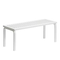 Artek - Bänk 153A, Vitlackad björk - Bänkar - Alvar Aalto - Vit - Trä