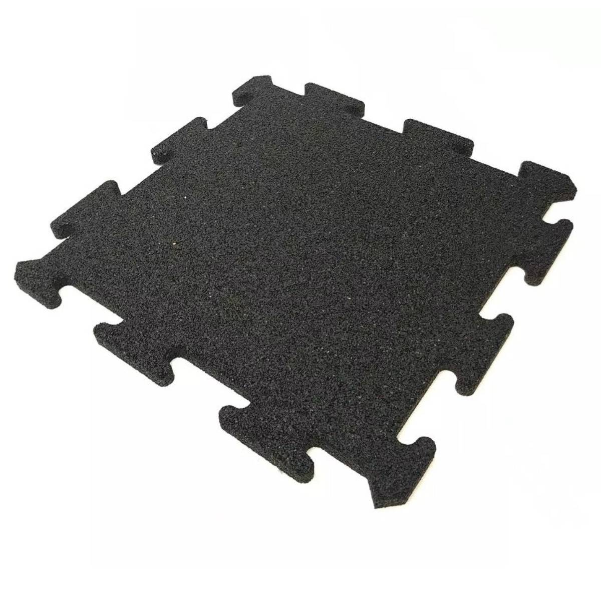 Gymgolv Pusselmatta 54x54cm 15mm Gummi Svart