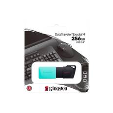 Kingston DataTraveler Exodia M 256 GB, USB 3.2 Gen 1 - Svart/Turkos