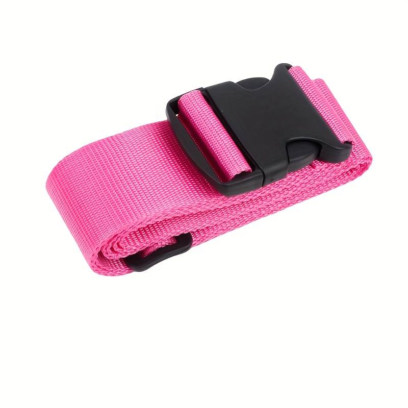 Personalized Embroidery Name/letter Multi-functional Luggage Strap | Durable Nylon Material, Adjustable Length, Minimalist Style, Closure, Suitable For Suitcases