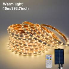 TEMU 1pc Solar Led Strip Lights Outdoor, Outdoor String Lights, 8 Solar Rope Lights With Remote For Step, Stair, Deck, Fence, Patio, Yard Decor Halloween And Christmas Decorations