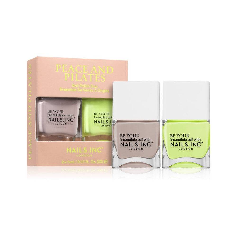 Nails Inc. Peace and Pilates Nagellack Set Brook Street Långvarigt Nagellack 14ml + Sunlight Square Långvarigt Nagellack 14ml