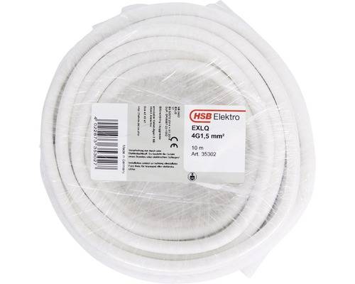 Installationskabel EXLQ, 4G1,5 mm² , vit, 10 m