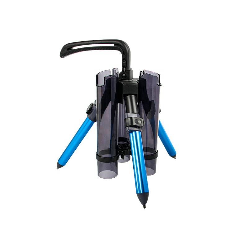 LETOYO ABS Plastic Tripod Fishing Rod Pole Holder Portable Fishing Rod Vertical Storage Durable Tube Mount Bracket Socket Rack