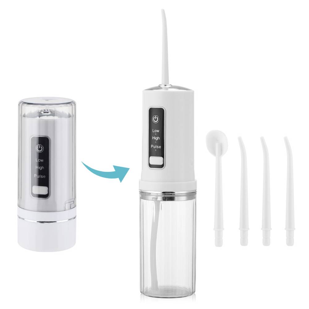 Mini foldable portable cordless electric dental tooth cleaner water flosser oral irrigator for travel