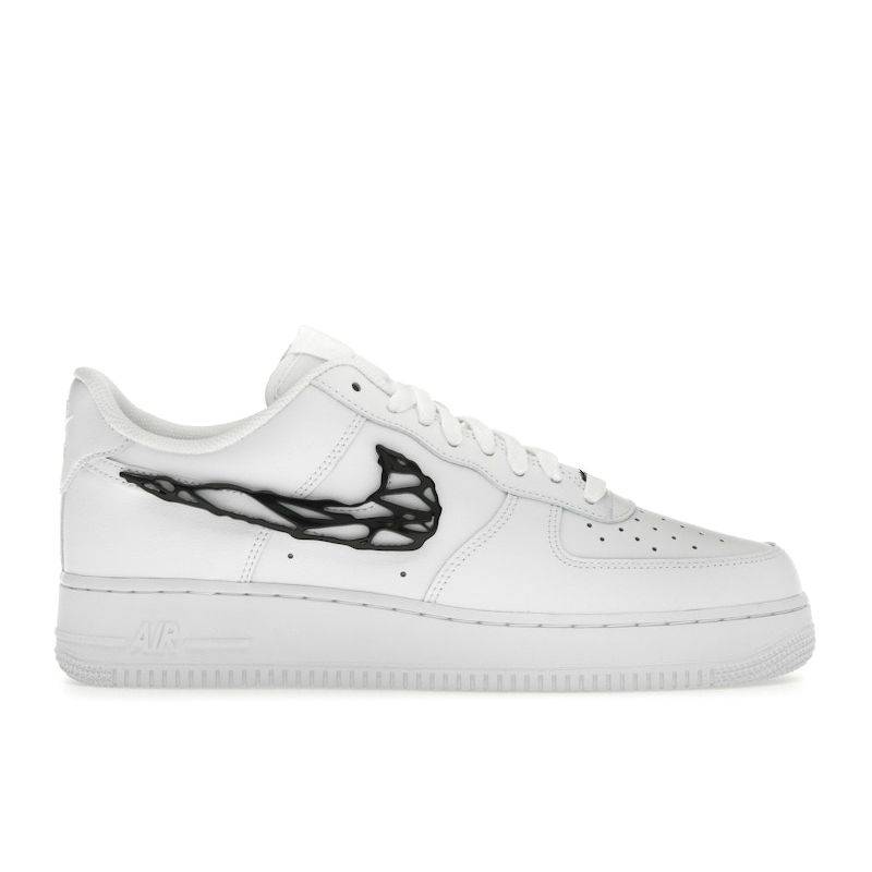 Nike Air Force 1 07 LX Molten Metal Swoosh Pack - Svarta Damsneakers Vita IF1686-101 37.5