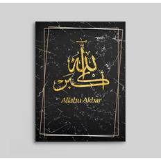 Canvas med islamisk kalligrafi