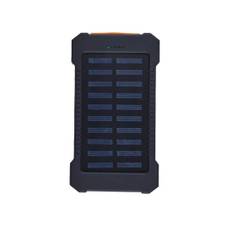 Powerbank - Solcellsdriven - Svart