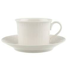Villeroy & Boch - Cellini Frukostkopp Och Fat - Vit