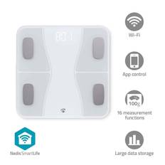 Nedis SmartLife Personvægt | Bluetooth® | Ben / BMI / BMR / Fedt / Muskler / Vand / Vægt | 12 | Maksimal belastning: 180 kg | An